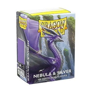 Dragon Shield - Matte Dual Sleeves - Nebula & Silver