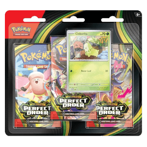 Pokémon TCG: Mega Evolution - Perfect Order - 3-Pack Blister - Chikorita