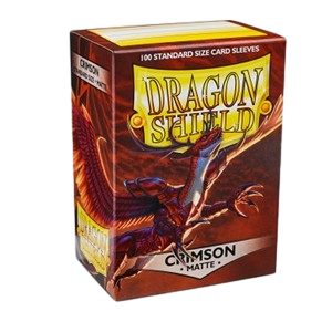 Dragon Shield Standard Sleeves - Matte  Crimson