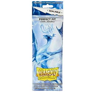 Dragon Shield Standard Perfect Fit Sleeves - Sealable - Clear