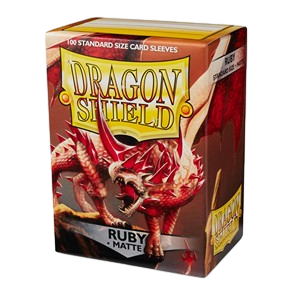 Dragon Shield Standard Sleeves - Matte Ruby