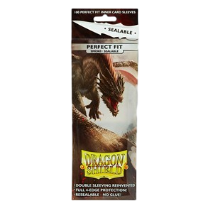 Dragon Shield Standard Perfect Fit Sleeves - Sealable - Smoke