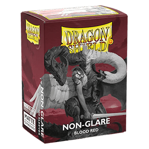 Dragon Shield Standard Sleeves - Matte  Blood Red - Non Glare